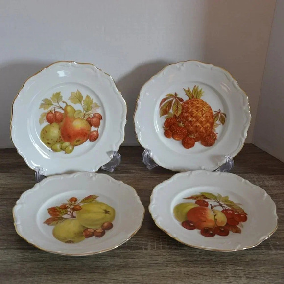 Vtg Winterling Bavaria Germany fruit plate  set - Picture 2 of 8